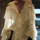 The Delphine Sheer Ruffle Blouse from the After Dark at Lavishly Me