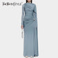 The Honor French Pleated Dress in BROWN | Lavishly Me