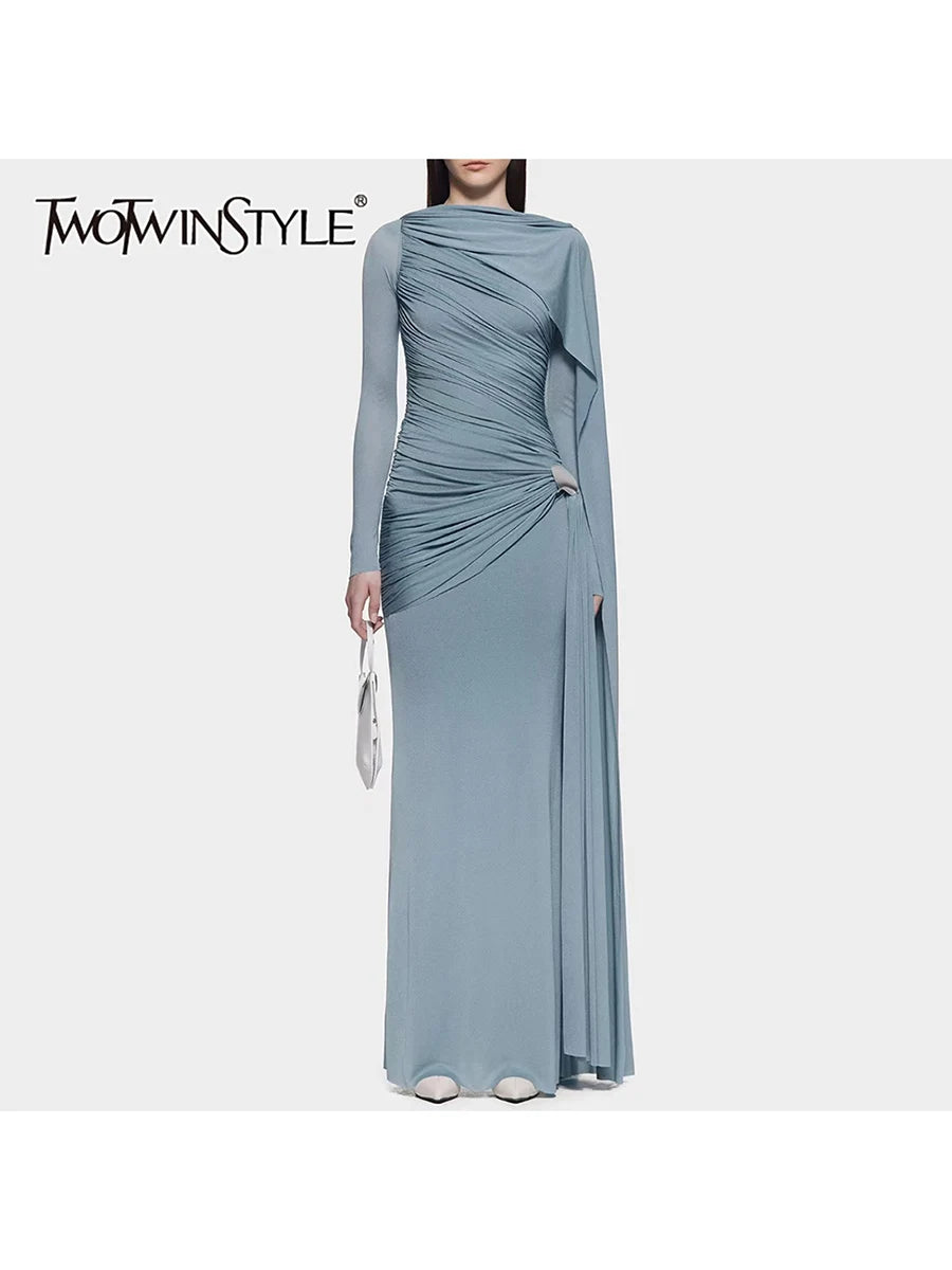 The Honor French Pleated Dress in BROWN | Lavishly Me