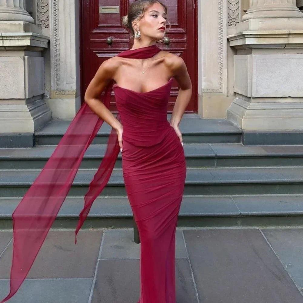 The Monaco Strapless Maxi Set