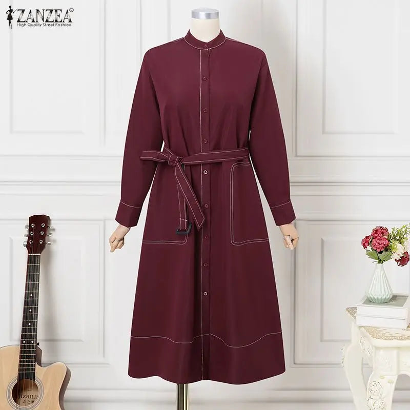 The Wren Belted Shirt Midi Dress in XXXL | Lavishly Me