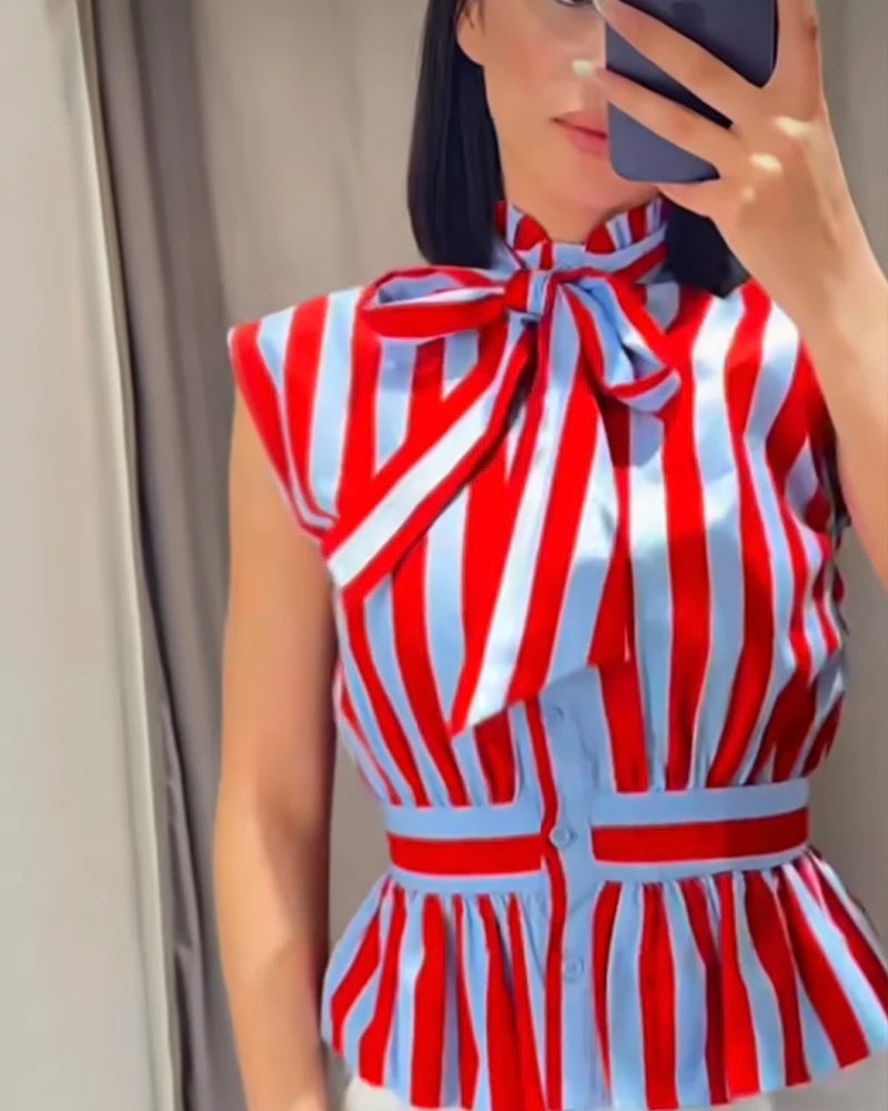 The Monaco Bow Blouse