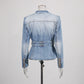 The Aurelia Button,Pockets,Lace-Up Statement Look