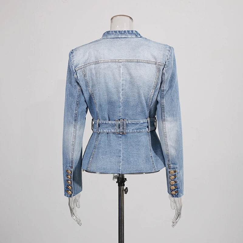 The Aurelia Button,Pockets,Lace-Up Statement Look