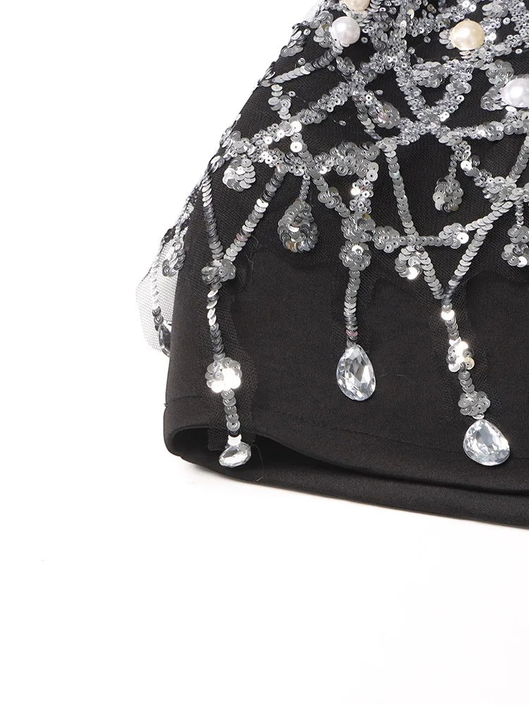 The Constellation Pearl Sequin Dress