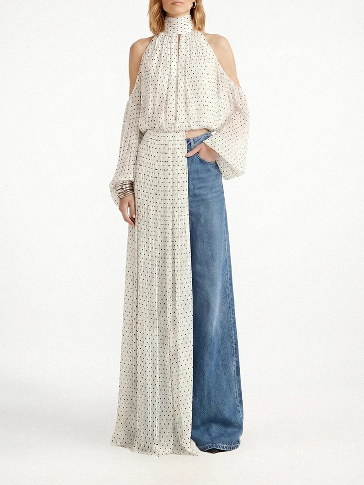 The Apricot Muse Ruched Blouse