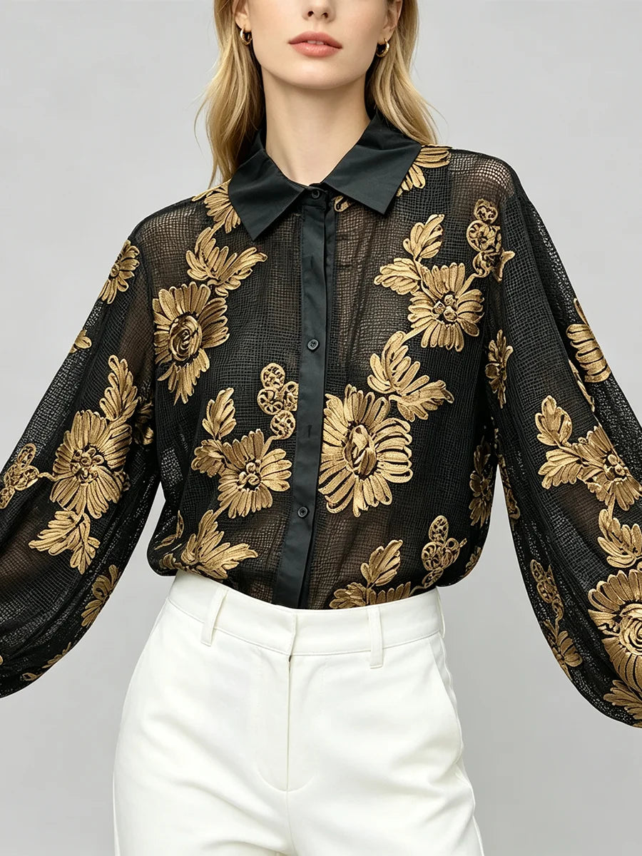 The Florence Ruffle-Sleeve Blouse from the Soft & Sophisticated at Lavishly Me