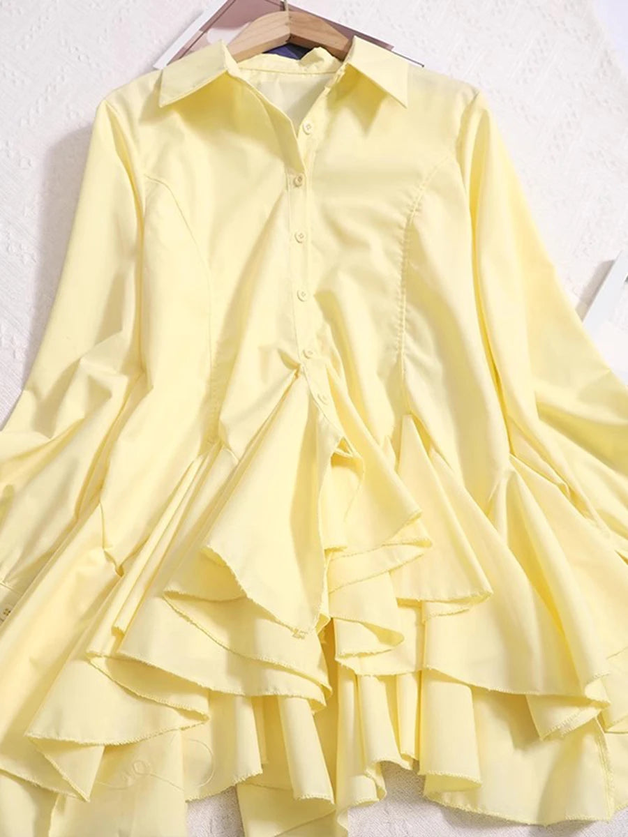 The Montclair Button-Front Tunic Blouse from the Soft & Sophisticated at Lavishly Me