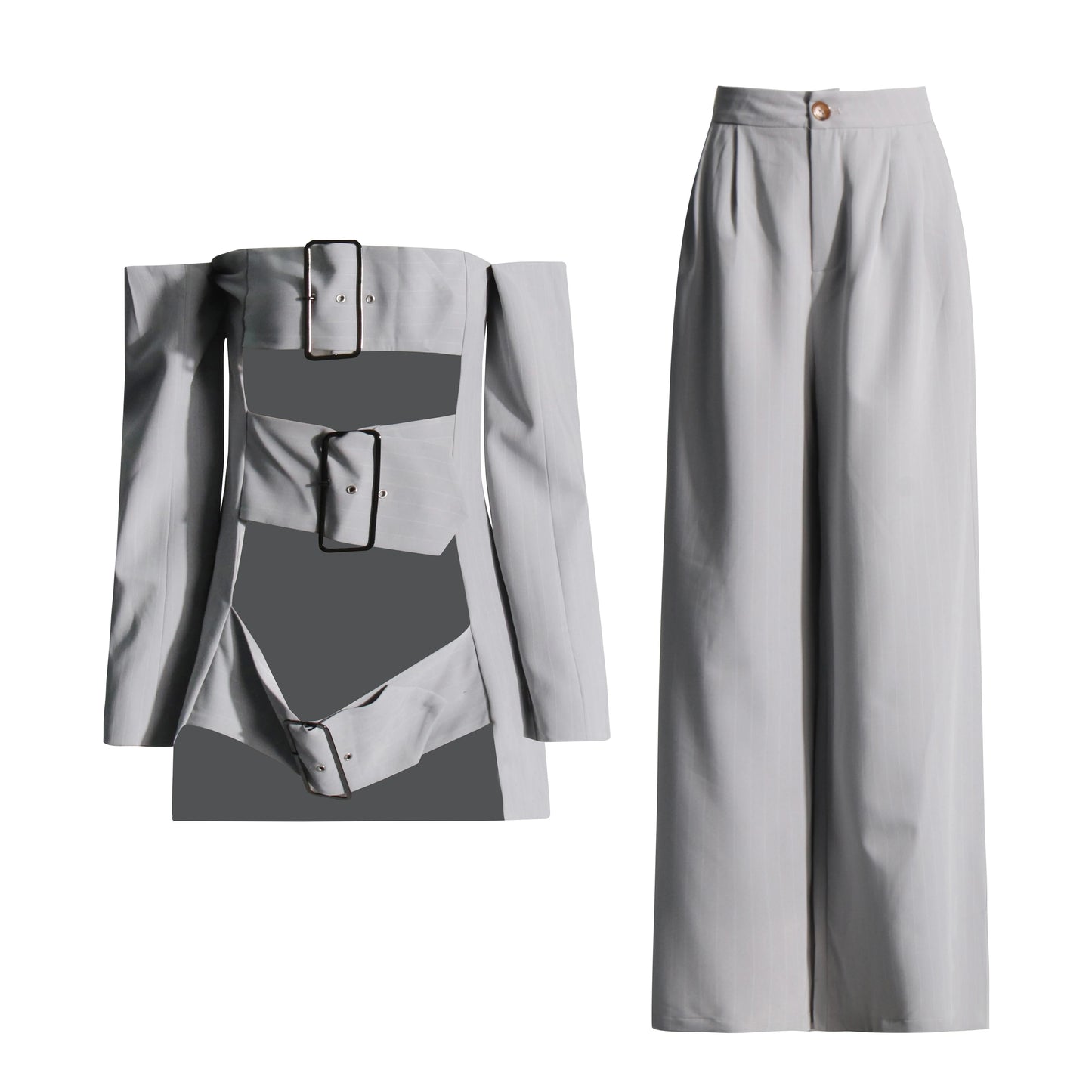 The Riviera Stripe Pant Set