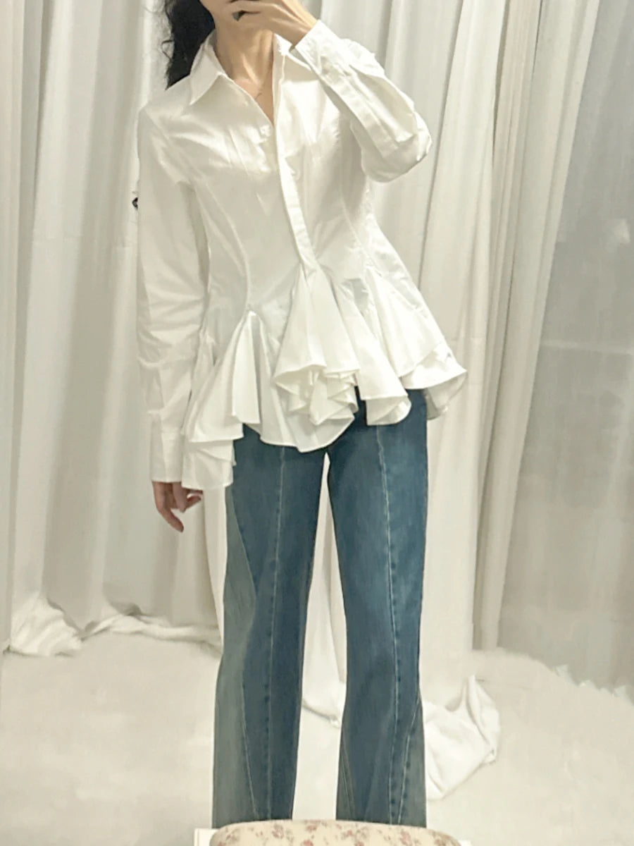 The Montclair Button-Front Tunic Blouse from the Soft & Sophisticated at Lavishly Me