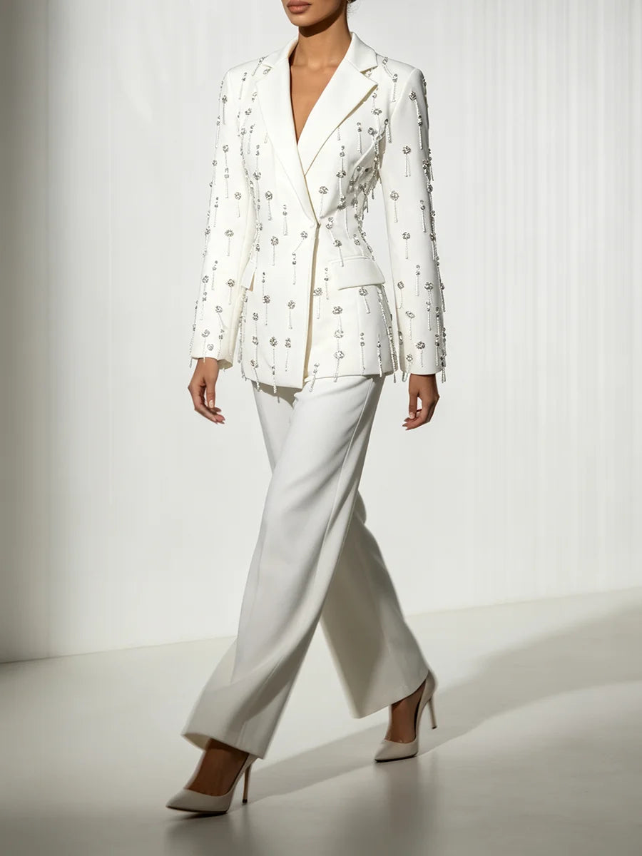 The Vivienne Embroidered Flares Two-Piece Set