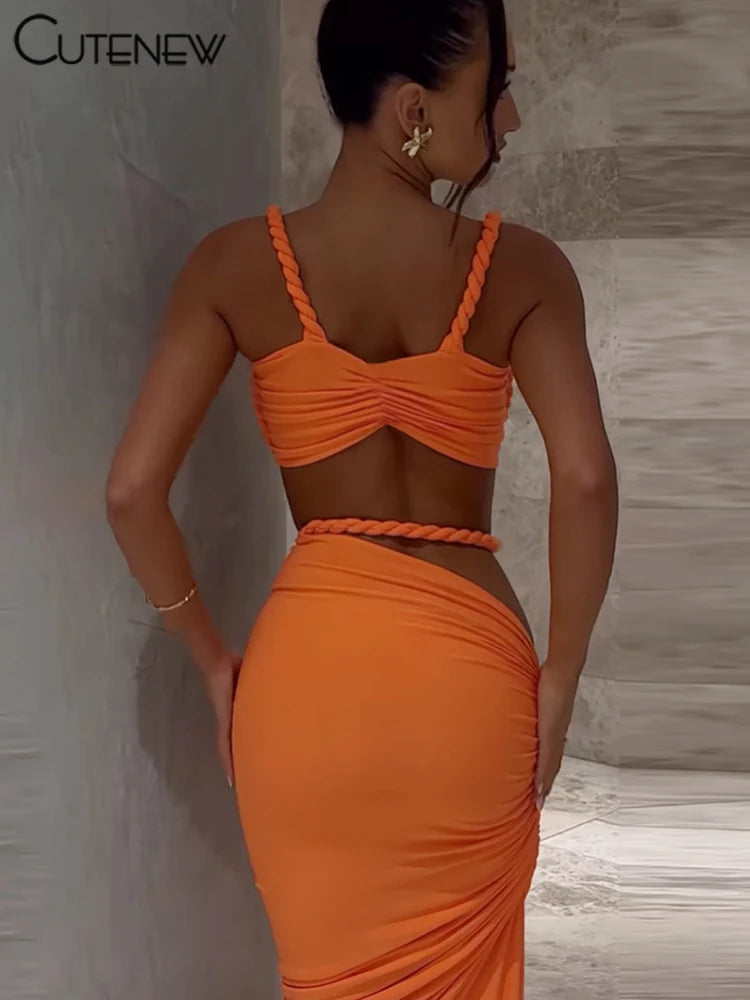 The Tulum Pleated Skirt Set