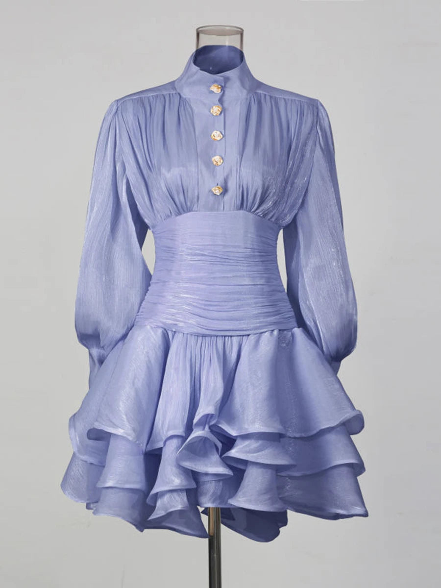 The Emerald Élan Ruffle Dress