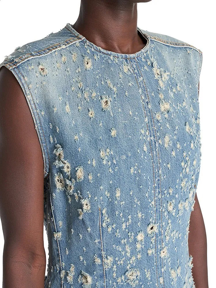 The Marlowe Cutout Denim Dress