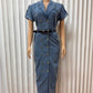 The Madison Double-Breasted Denim Dress