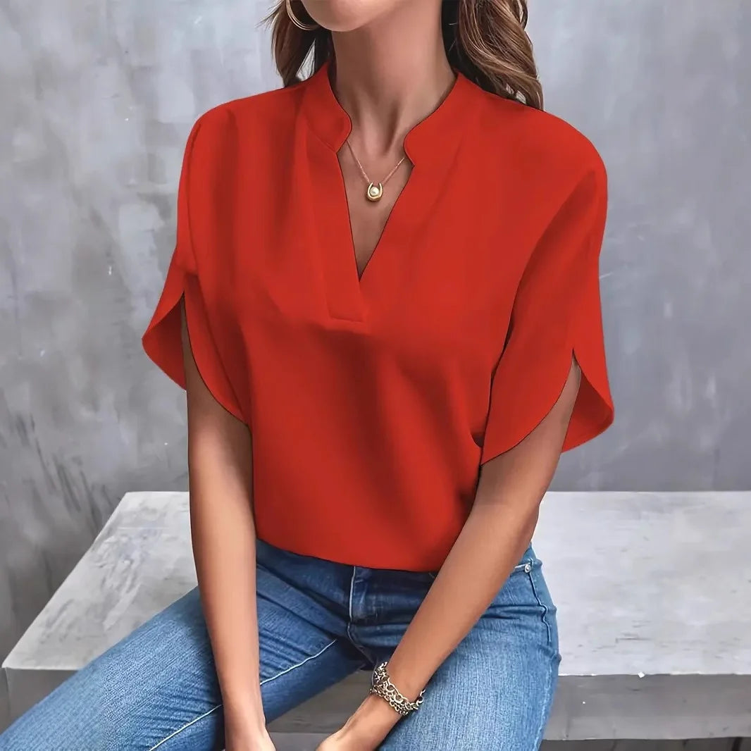The Camille V-Neck Blouse