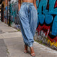 The Uptown Harem Denim Trousers