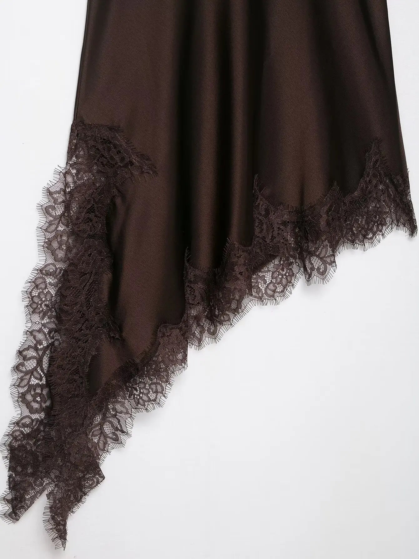 The Amélie Lace Satin Mini Dress