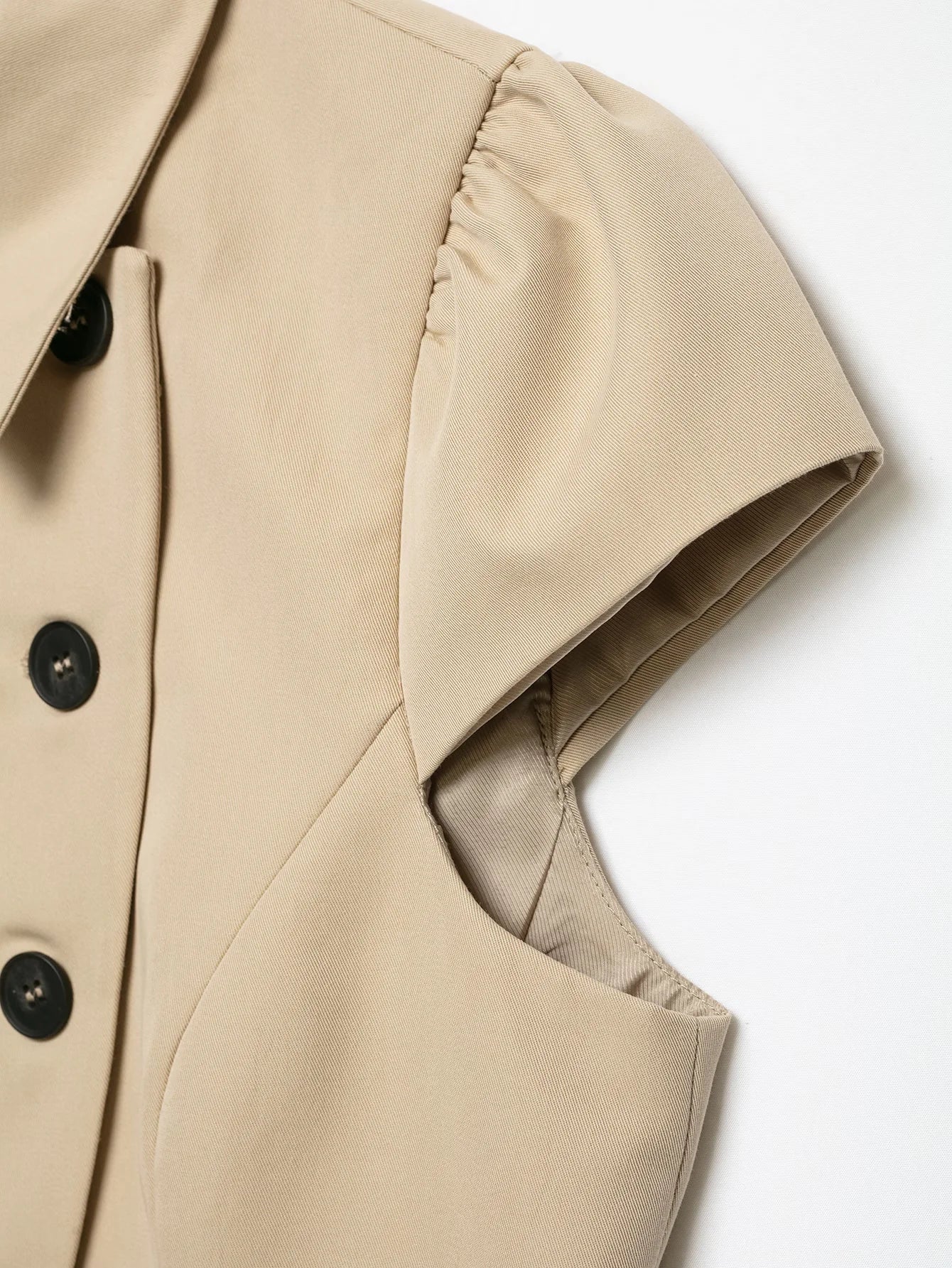 The Madison Short-Sleeve Double-Breasted Blazer from the Boss Energy at Lavishly Me