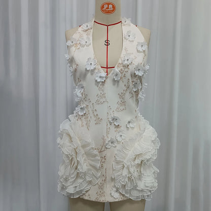 The Isla Floral Halter Dress