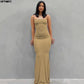 The Rosé Satin Slip Gown