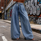 The Uptown Harem Denim Trousers