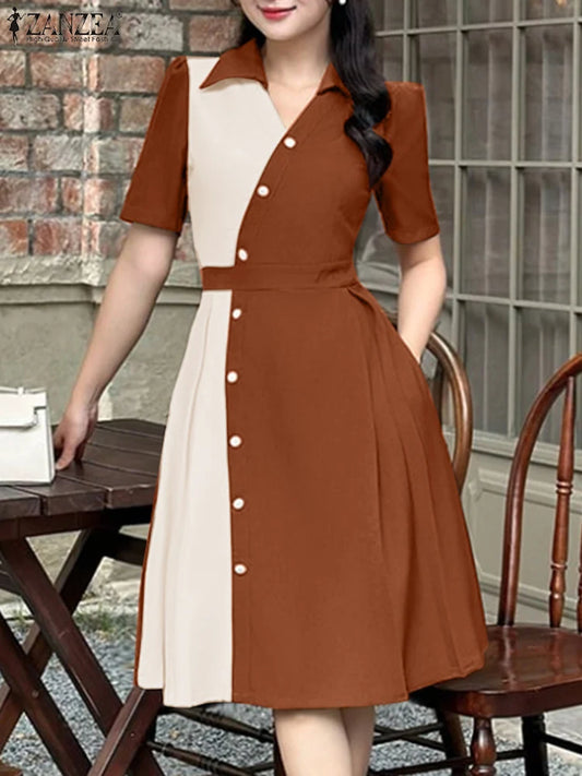 The Riviera Pleated Shirt Dress from the Boss Energy at Lavishly Me