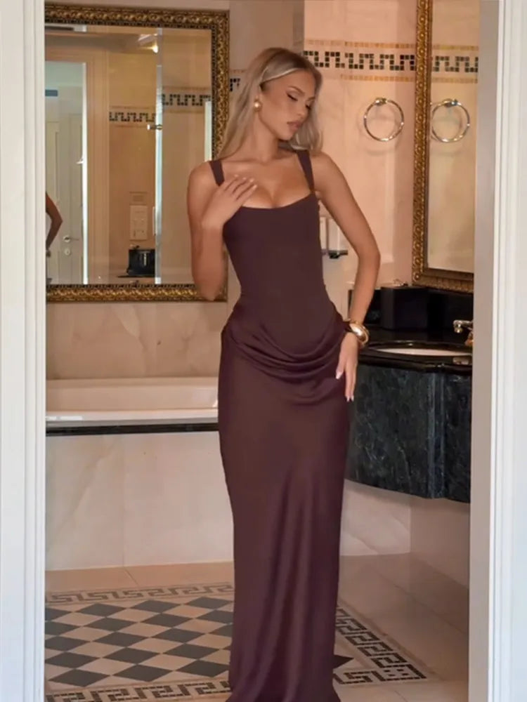 The Sienna Pleated Maxi Dress in short black | Lavishly Me