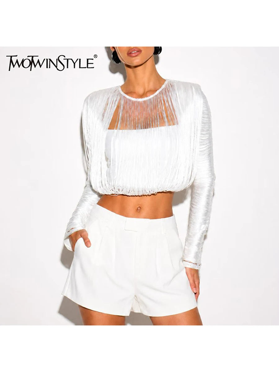 The Marlowe Draped Collar Blouse from the Soft & Sophisticated at Lavishly Me