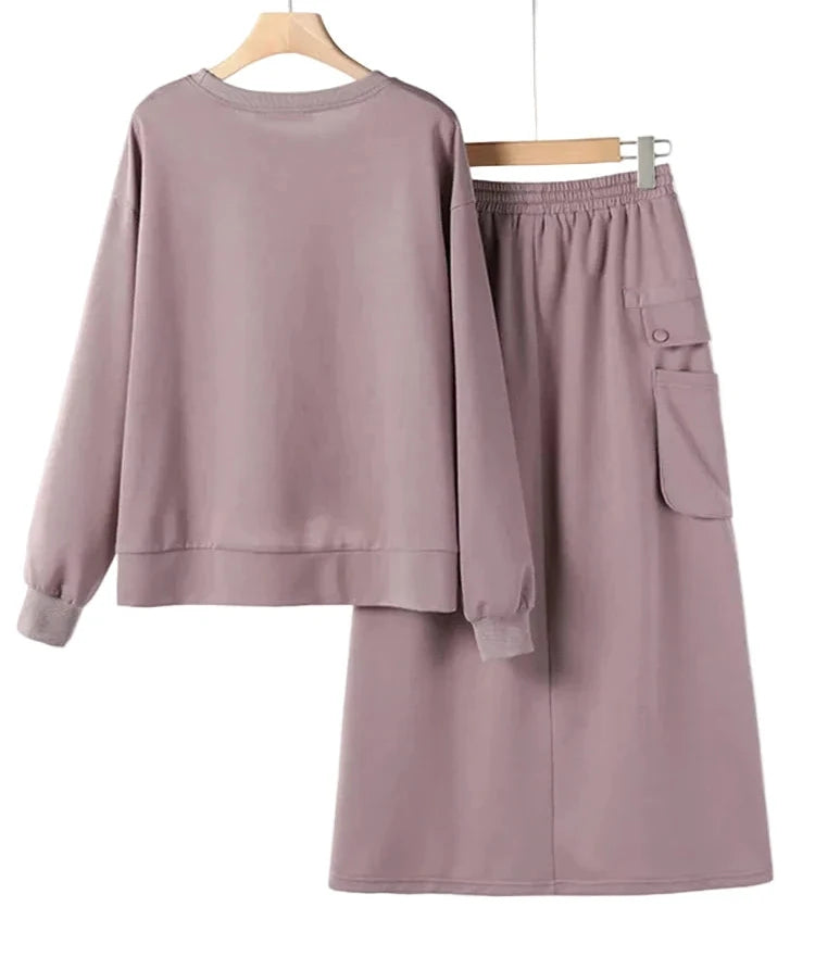 The Cyra Hooded Luxe Lounge Set