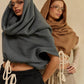 The Remi Shirred Hooded Tank in black | Lavishly Me