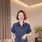 The Capri Button-Front Denim Dress