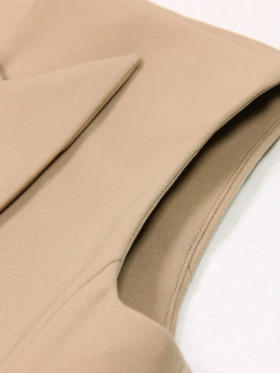 The Meridian Belted Blazer Vest