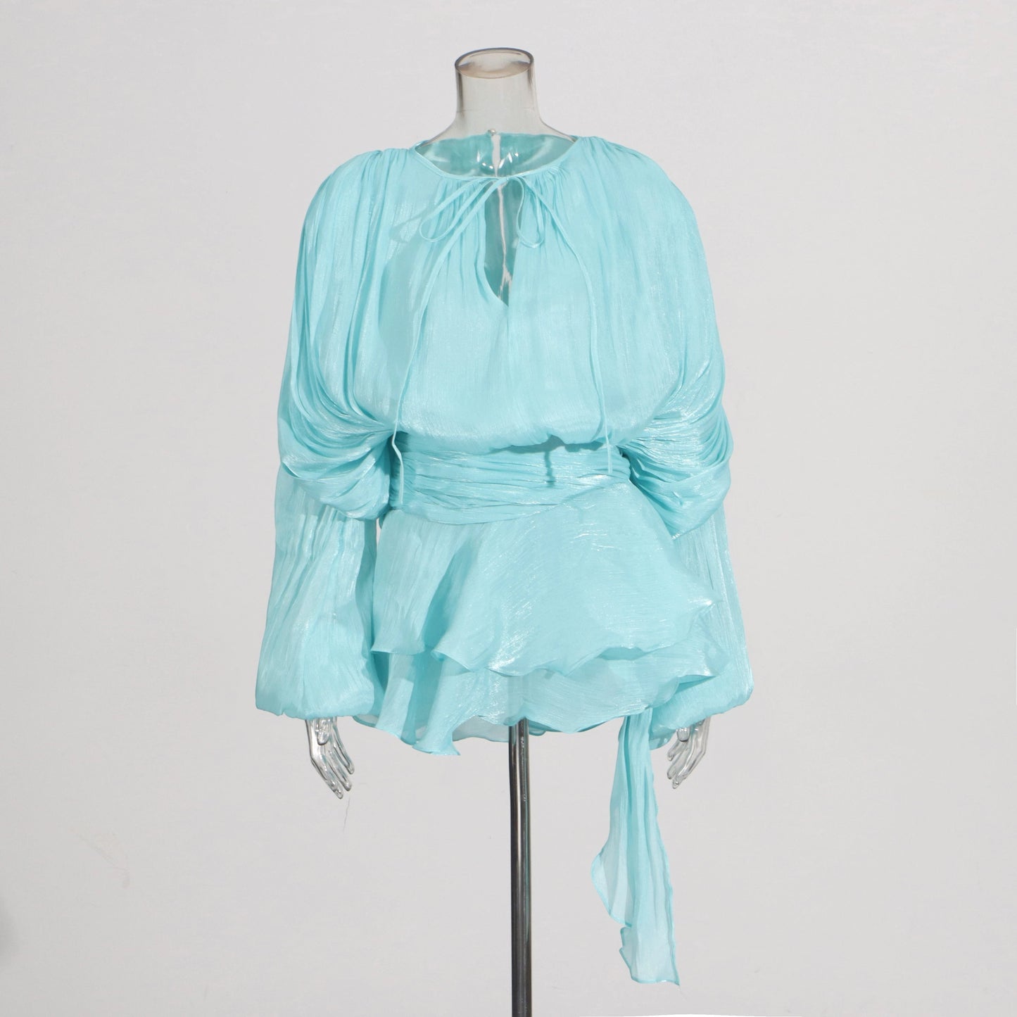 The Elara Folded Tunic Dress