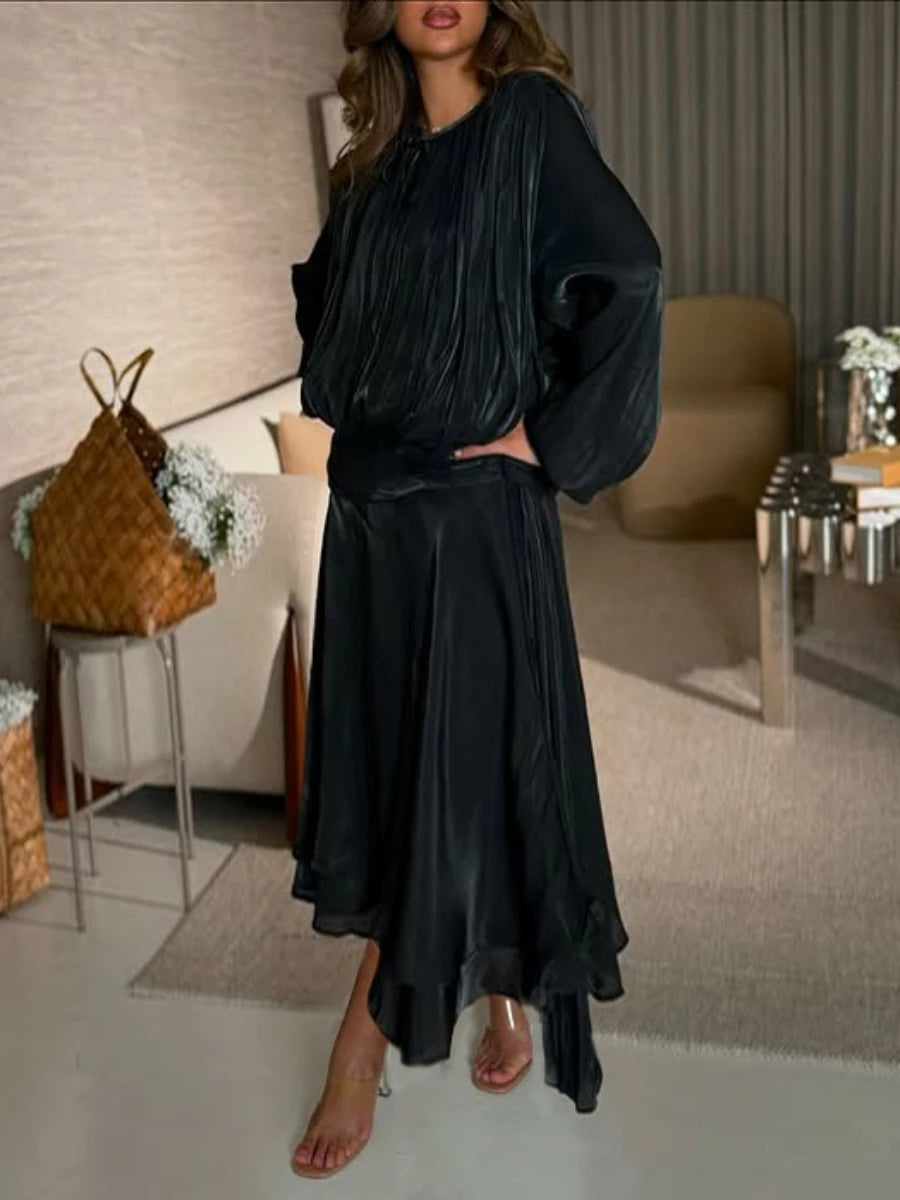 The Juliette Folded Lace-Up Dress
