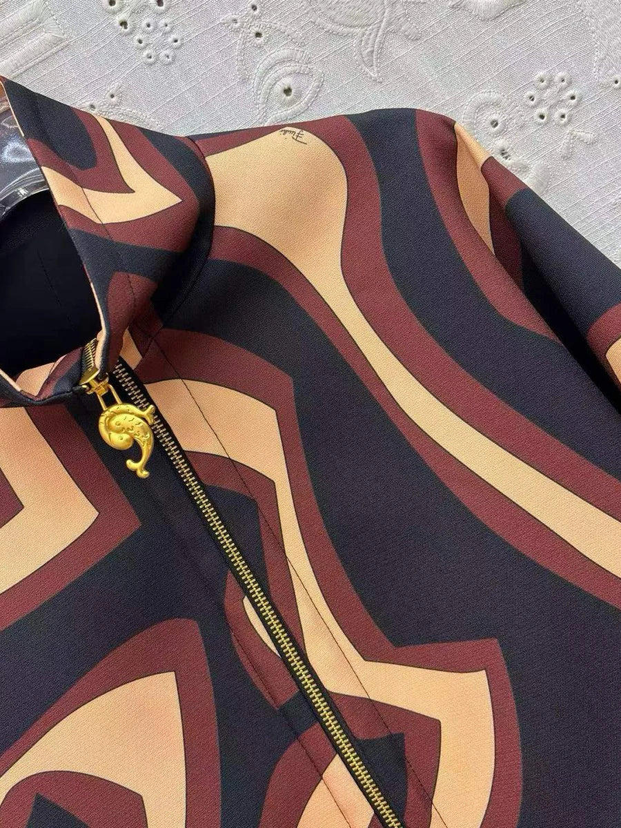 The Blaire Geometric Cape Jacket | Lavishly Me