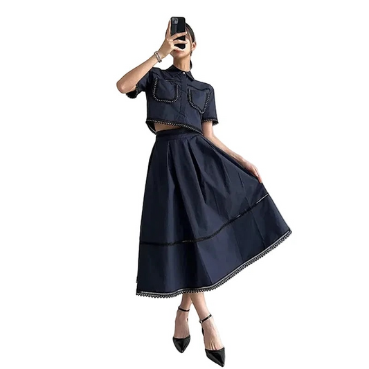 The Montclair Minimalist Skirt Set from the Everyday Luxe at Lavishly Me
