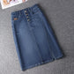 The Soho Split Denim Skirt