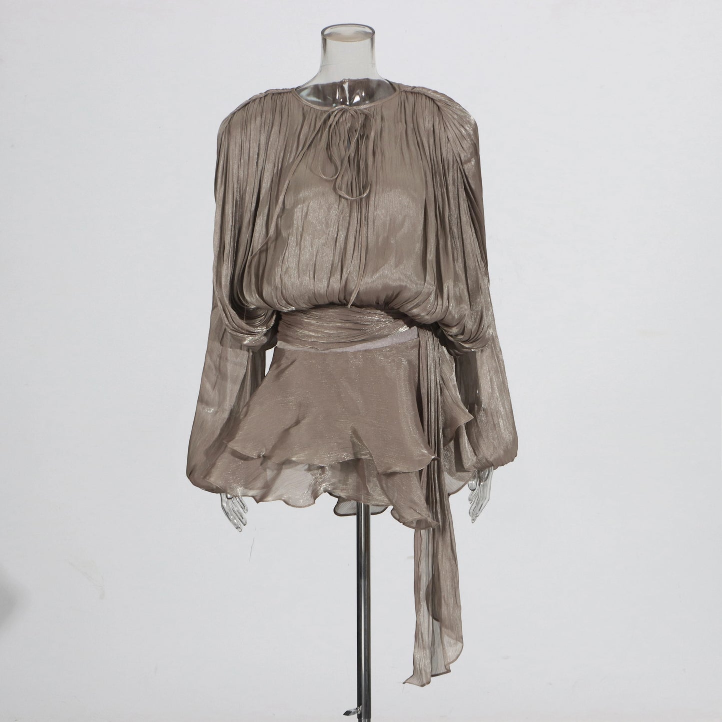 The Elara Folded Tunic Dress