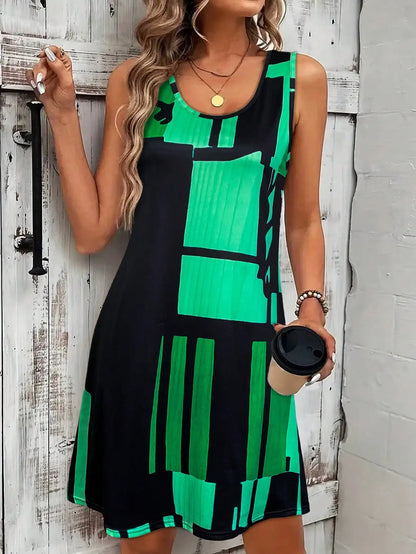The Riviera Geo Midi Dress