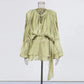 The Elara Folded Tunic Dress