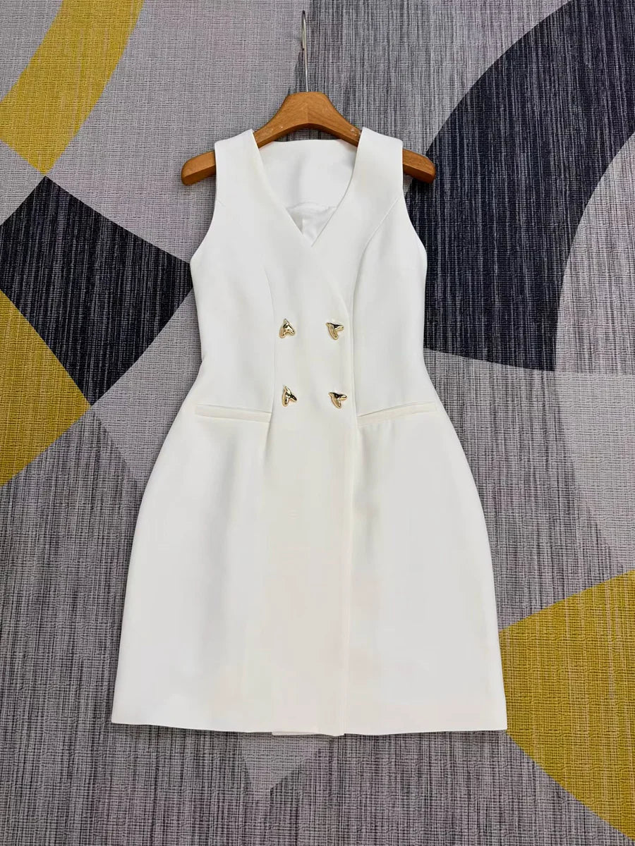 The Madison White Blazer Dress