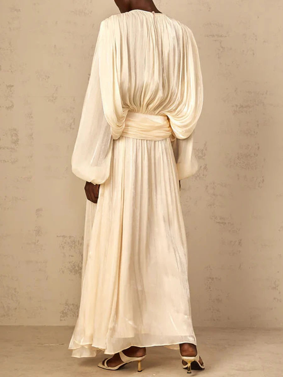 The Juliette Folded Lace-Up Dress
