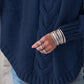 The Yasmin Knit Curve Sweater in Lake Blue | Lavishly Me