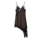 The Amélie Lace Satin Mini Dress