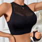The Noir Fishnet Crop Top