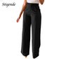 The Sterling Wide-Leg Dress Trousers from the Boss Energy at Lavishly Me