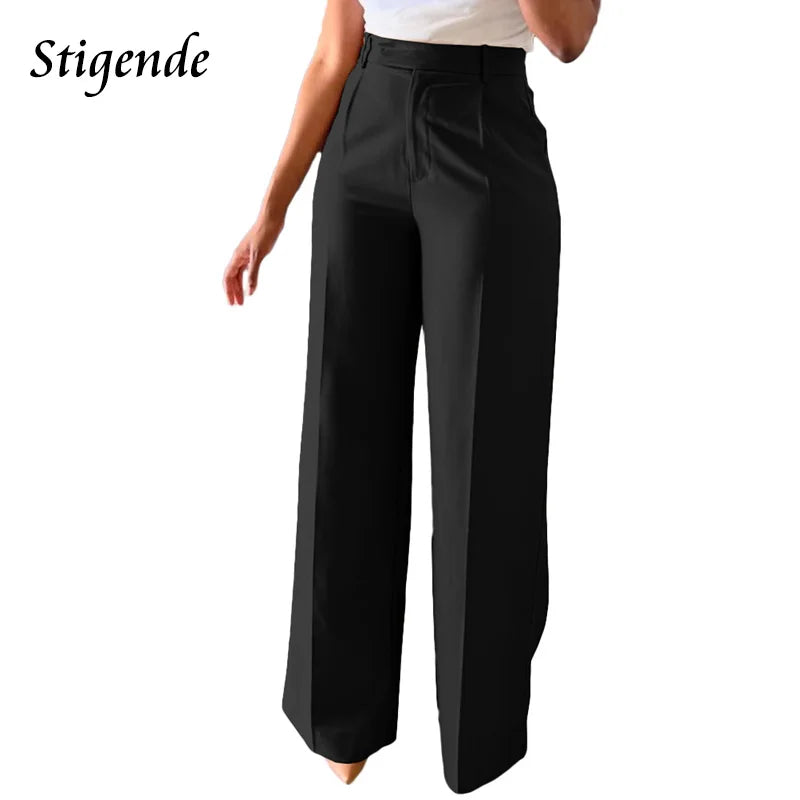 The Sterling Wide-Leg Dress Trousers from the Boss Energy at Lavishly Me
