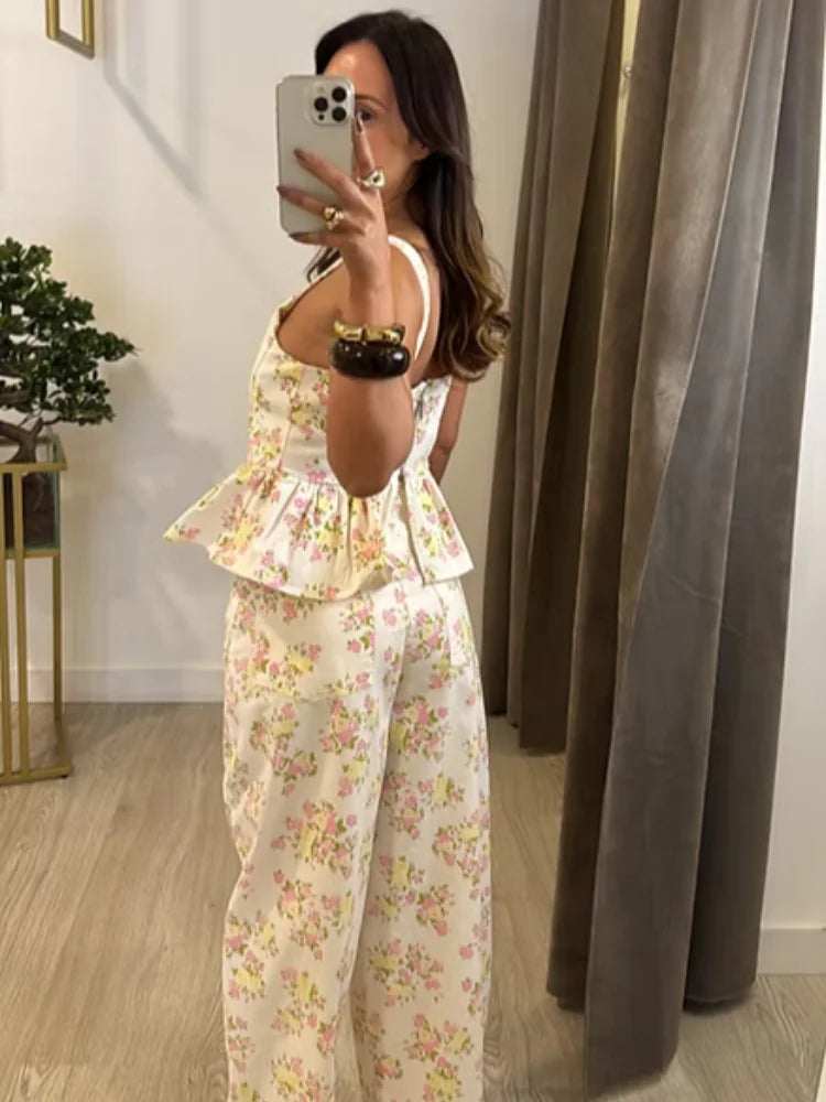 The Paloma Floral Pant Set