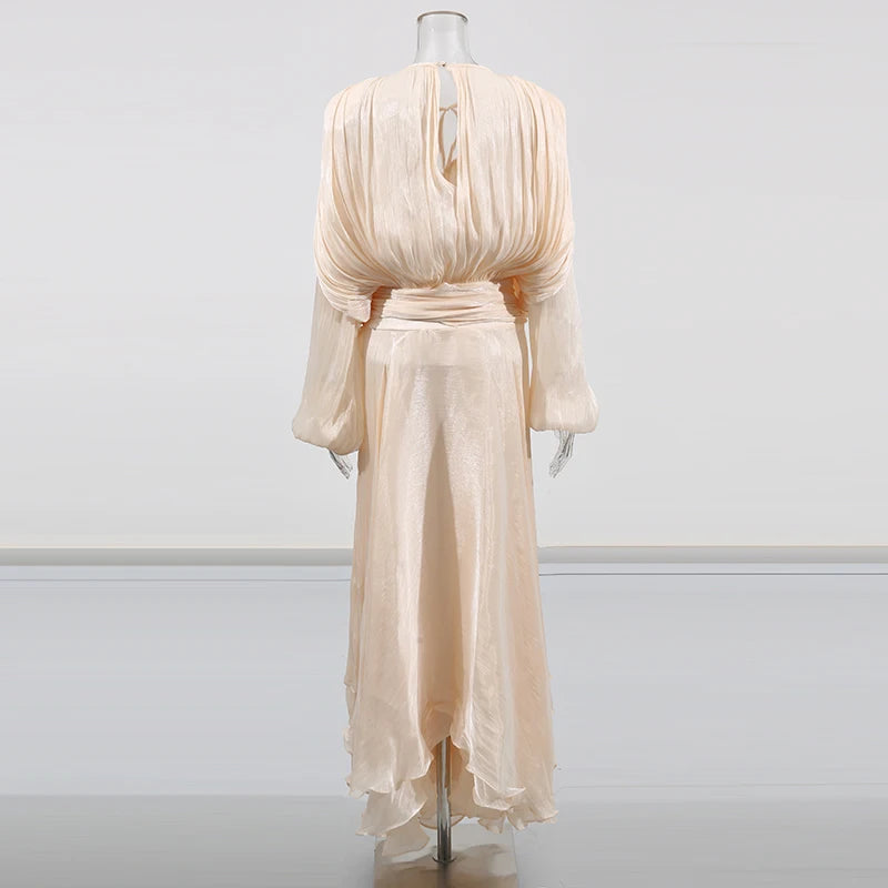 The Juliette Folded Lace-Up Dress